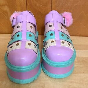 Koi Pink Platform Sandals